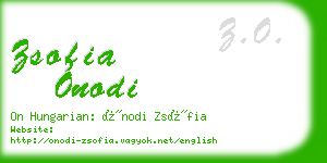 zsofia onodi business card